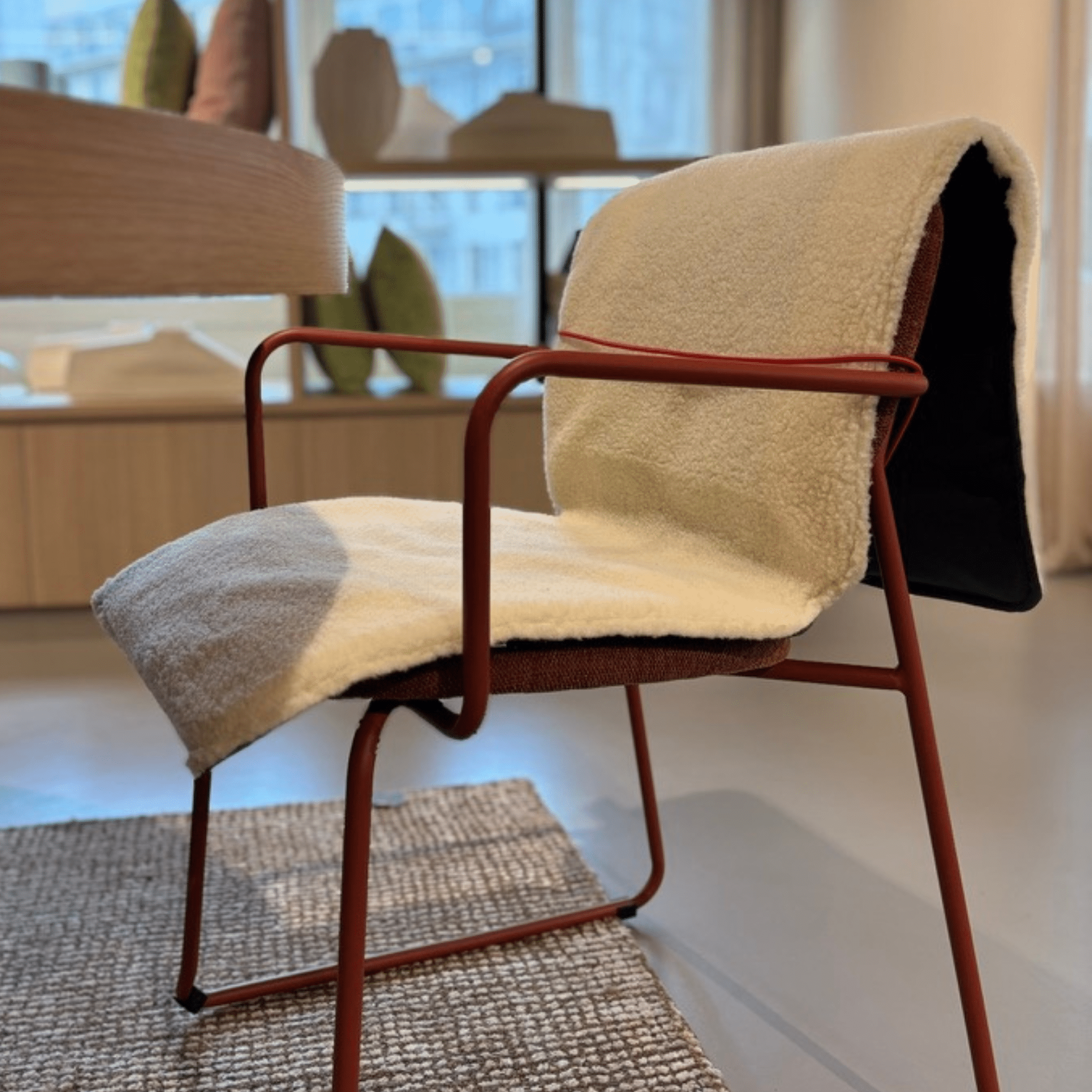 NOMADE - Chauffe - siège rechargeable - Laine de brebis Pyrénées - Sukha