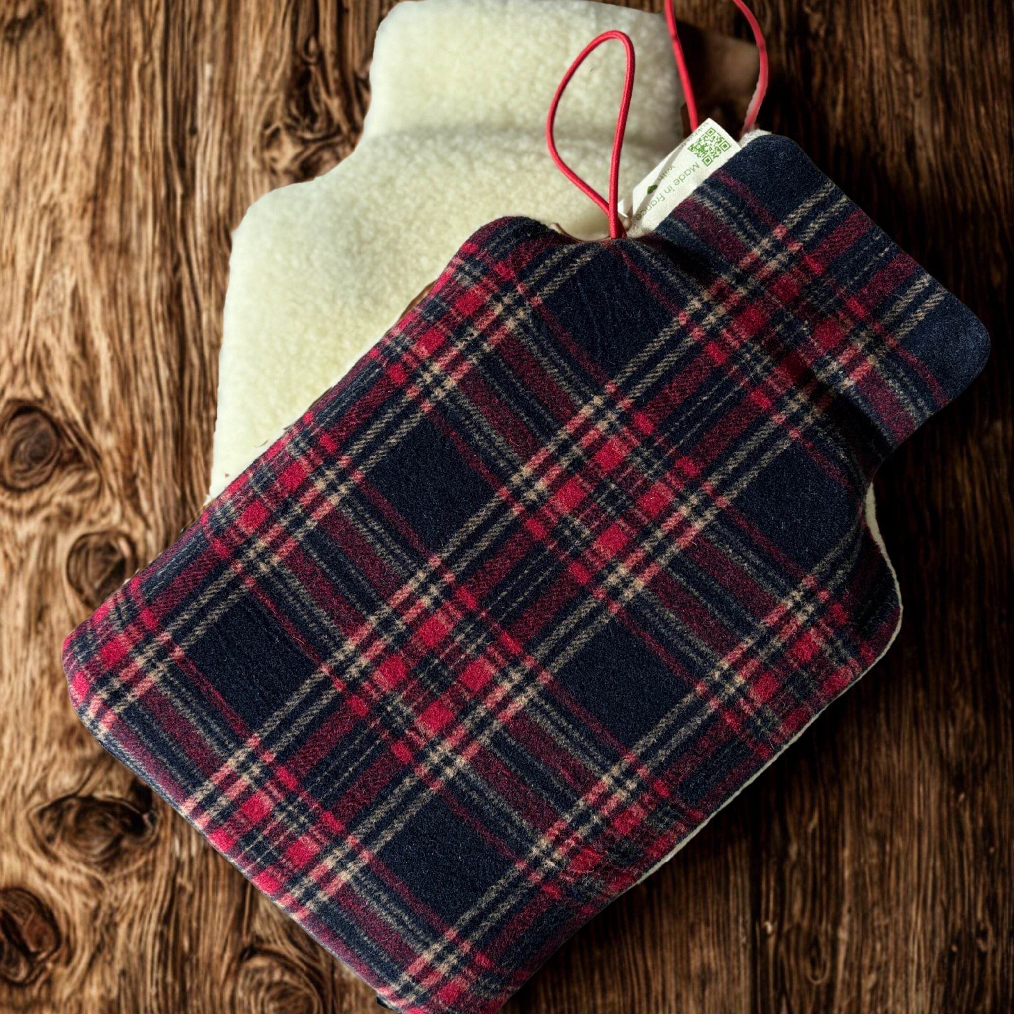 SUZETTE Tartan (Capsule) - Bouillotte électrique sans fil - Laine de brebis Pyrénées& Tartan - Sukha